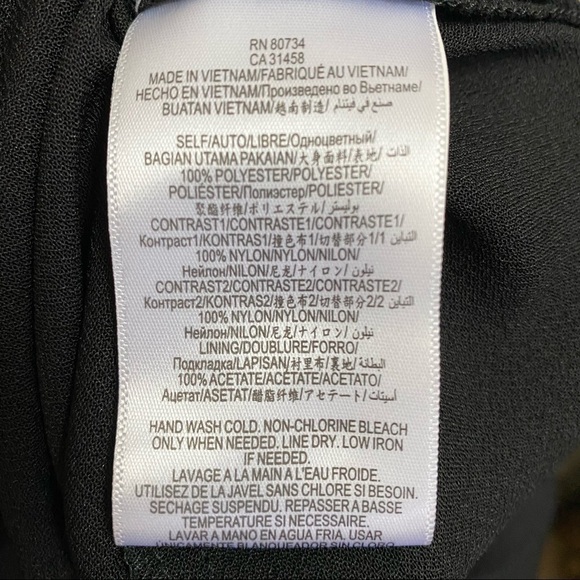 BCBGeneration Fit Flare Lace Panels Dress Sz 6 - Picture 9 of 10